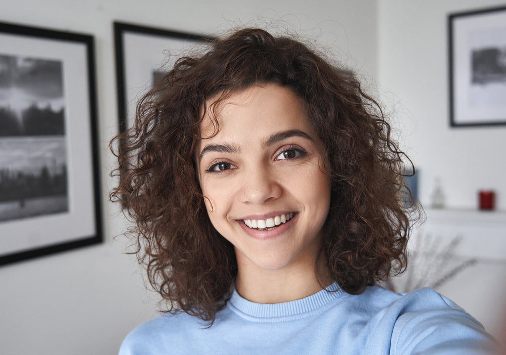 A beautiful smiling young woman